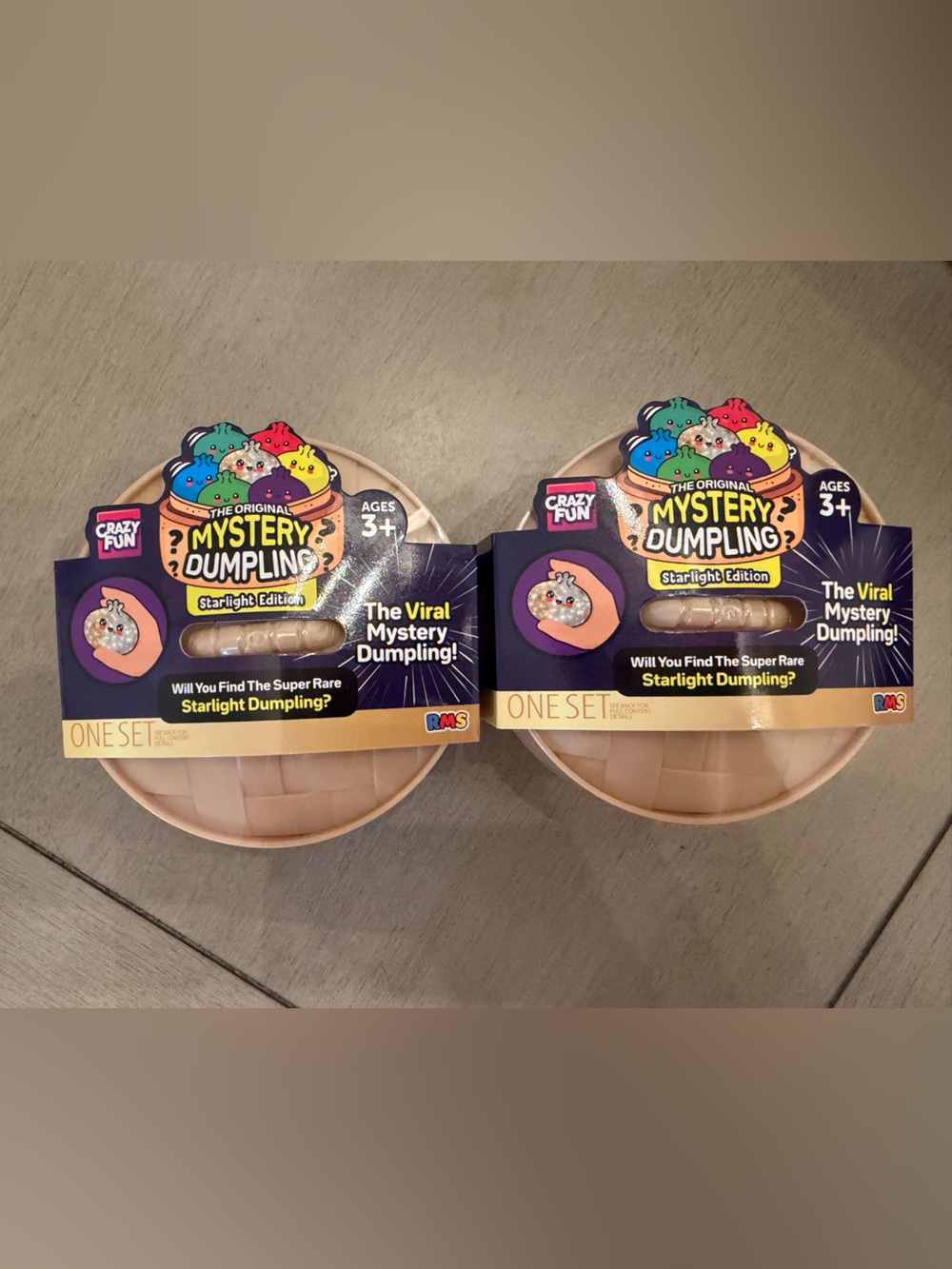 Crazy Fun RMS Mystery Dumpling Starlight Edition Set of 2! Squishy fidget toy